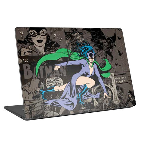 DC Comics Catwoman Vintage Action Pose Pattern Universal Laptop 16in (13 x 9.4in) Skin